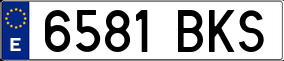Truck License Plate